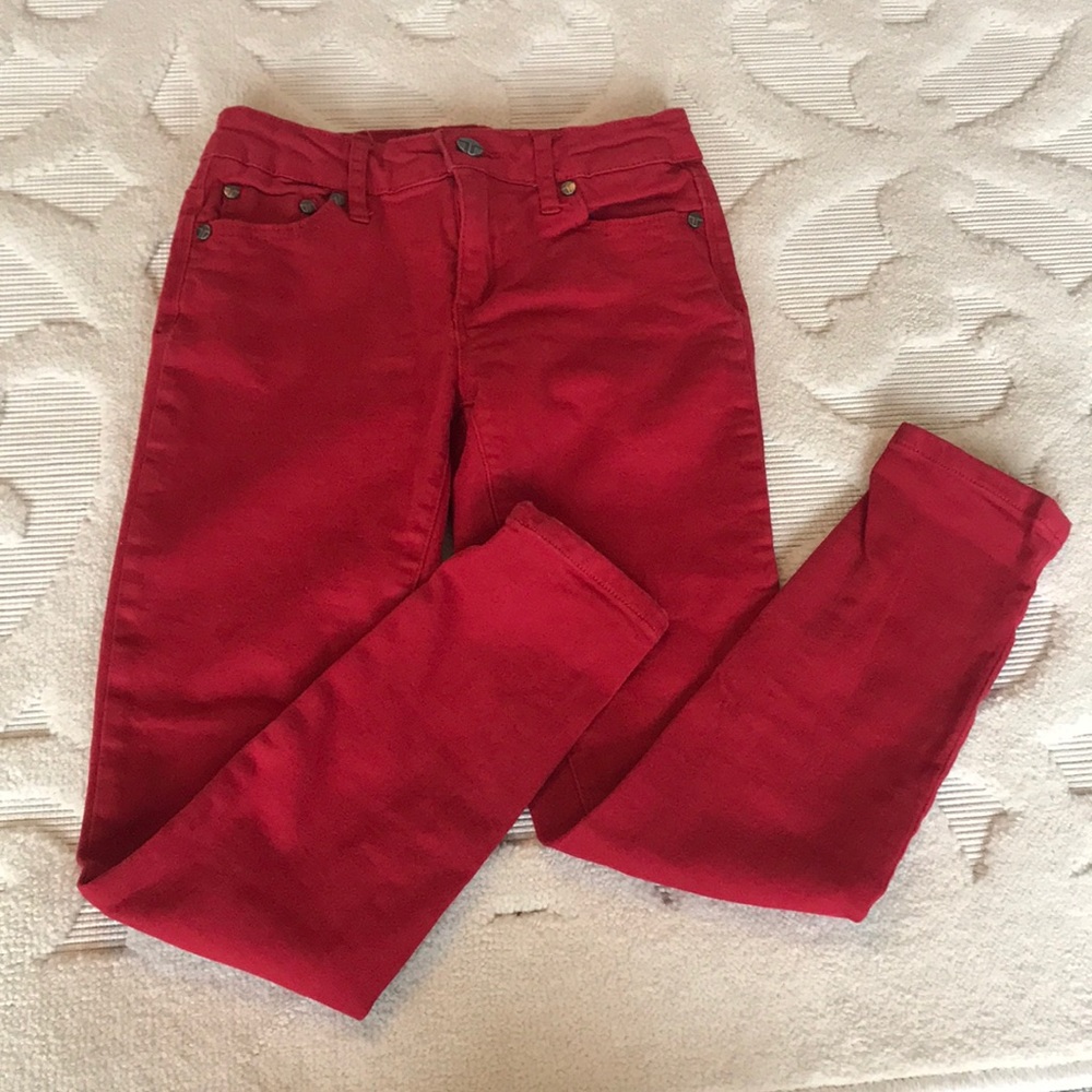 Girls red Tractr Skinny Jeans